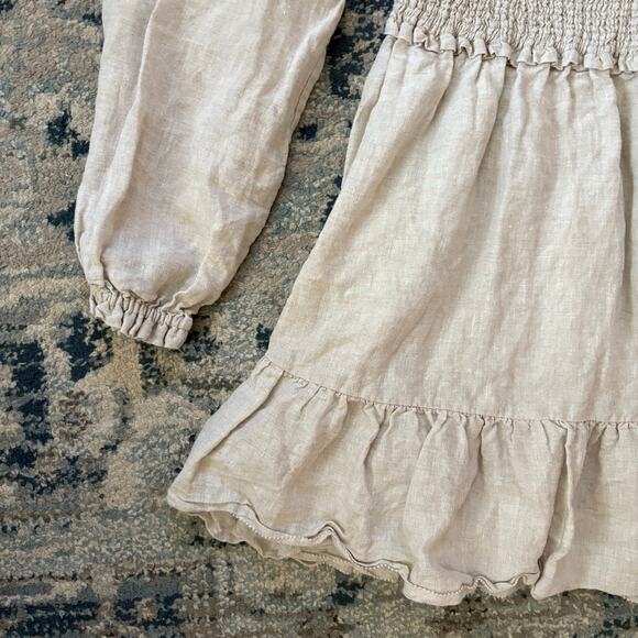 Aritzia Wilfred Tempest Linen Smocked Mini
Dress - Picture 3 of 7